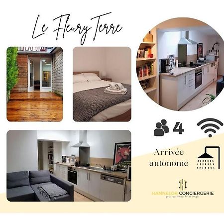 Fleuryterre - Grand 2 Pieces Avec Terrasse Apartman Deville-les-Rouen Kültér fotó